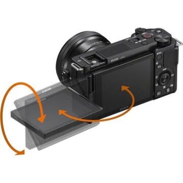 ZV-E10 Aynasız Fotoğraf Makinesi + E PZ 16-50mm f/3.5-5.6  Lens Kit Dijital Fotoğraf Makinesi