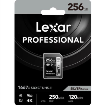 Professional 256GB 1667x SDXC UHS-II SD Hafıza Kartı