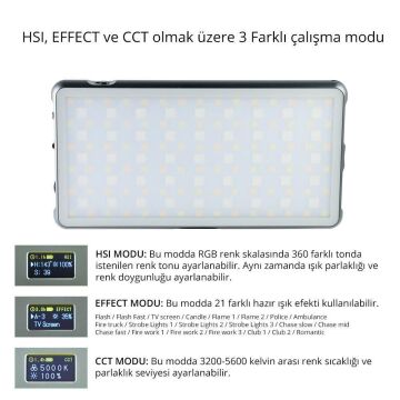 PRO-S21 RGB Led Video Efekt Işığı