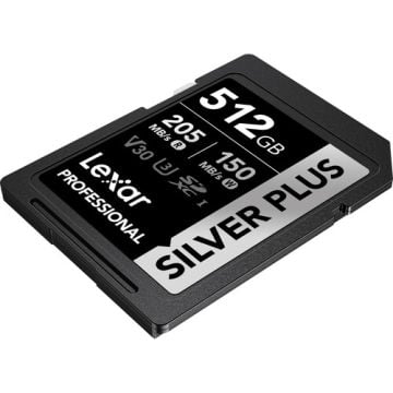 512GB 205 mb/s Silver Plus Serisi SD Hafıza Kartı