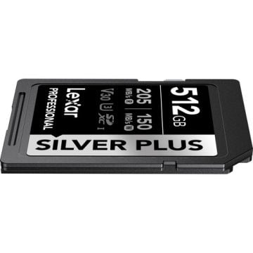512GB 205 mb/s Silver Plus Serisi SD Hafıza Kartı