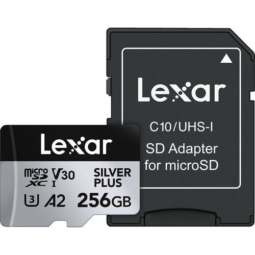 256GB 205 mb/s Silver Plus Serisi Micro SD Hafıza Kartı