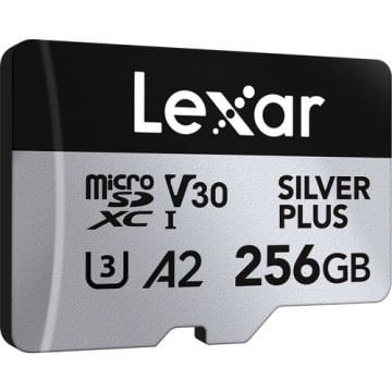 256GB 205 mb/s Silver Plus Serisi Micro SD Hafıza Kartı