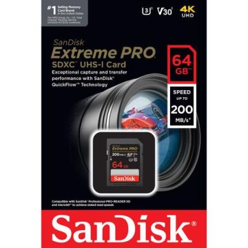 Extreme Pro SDSDXXU-064G-GN4IN 64 GB SD Hafıza Kartı