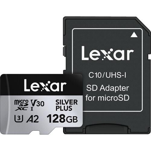 Lexar Silver Plus 128GB UHS-I Micro SDXC Hafıza Kartı