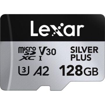 Lexar Silver Plus 128GB UHS-I Micro SDXC Hafıza Kartı