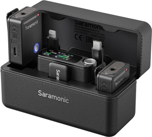 Ultra 01 ( RX9+TX9+TX9) Kablosuz Yaka Mikrofon Sistemi