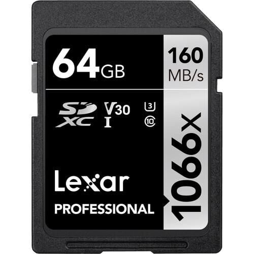 Professional 64GB 1066x SDXC UHS-I SD Hafıza Kartı