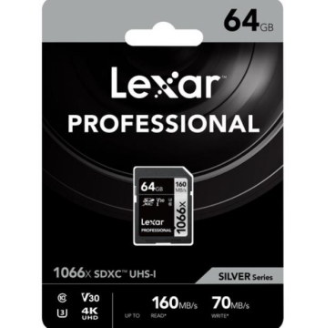 Professional 64GB 1066x SDXC UHS-I SD Hafıza Kartı