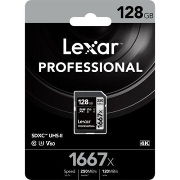 Professional 128GB 1667x SDXC UHS-II SD Hafıza Kartı