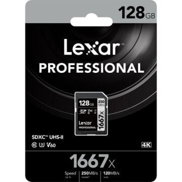 Professional 128GB 1667x SDXC UHS-II SD Hafıza Kartı