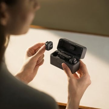Mic Mini ( 2TX+1RX+Charging Case) 2 Konuşmacılı Kablosuz Mikrofon Sistemi
