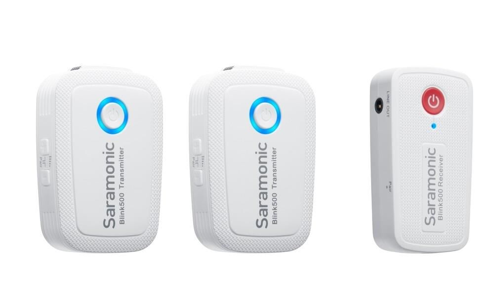 Blink 500 B2W (TXW+TXW+RXW) Beyaz Kablosuz Yaka Mikrofonu
