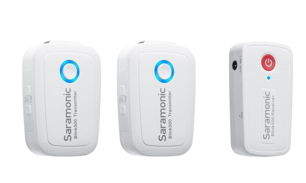 Blink 500 B2W (TXW+TXW+RXW) Beyaz Kablosuz Yaka Mikrofonu