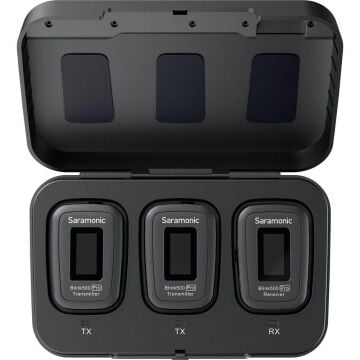 Blink 500 Pro B2 (TX+TX+RX) İki Konuşmacılı Kablosuz Yaka Mikrofonu Kiti