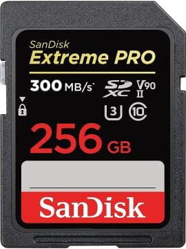 256GB Extreme Pro SDXC UHS-II SD Hafıza Kartı