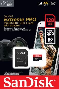 128GB Extreme Pro UHS-I MicroSDXC Hafıza Kartı