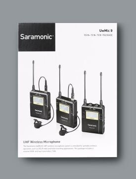 UW-Mic9 Kit 2 (RX9+TX9+TX9) Kablosuz Yaka Mikrofonu