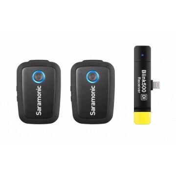 Blink 500 B4 Apple Cihazlar için Kablosuz Yaka Mikrofon Sistemi (TX+TX+RXDi)